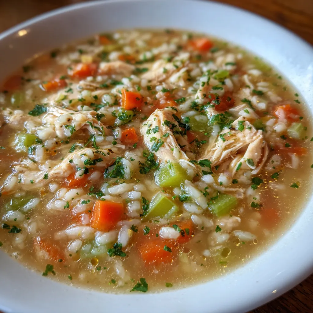 Simple Chicken and Rice Soup