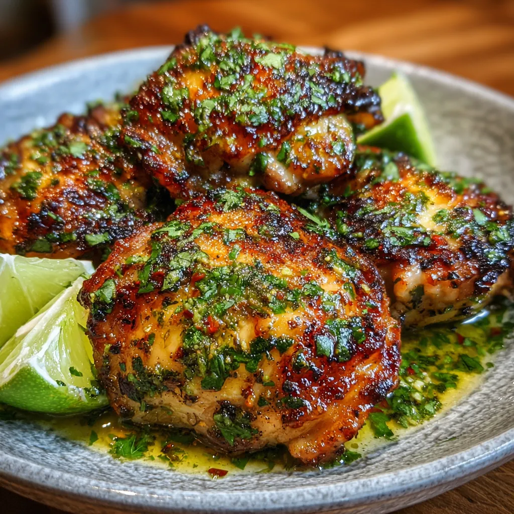 Crispy Cilantro Lime Chicken Thighs