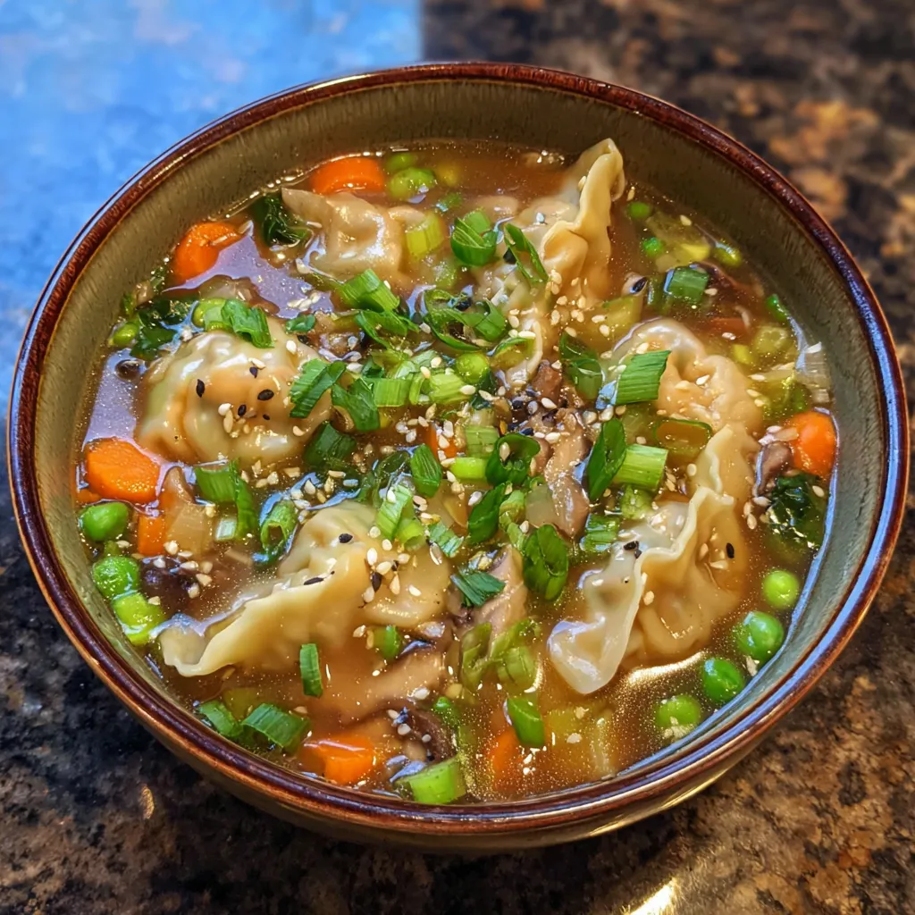 Potsticker Soup with Veggies