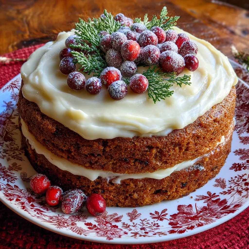 Gingerbread Cake with Cream Cheese Frosting