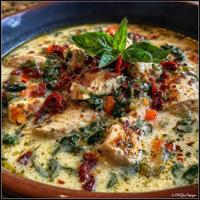 Creamy Marry Me Tuscan Chicken Soup Recipe