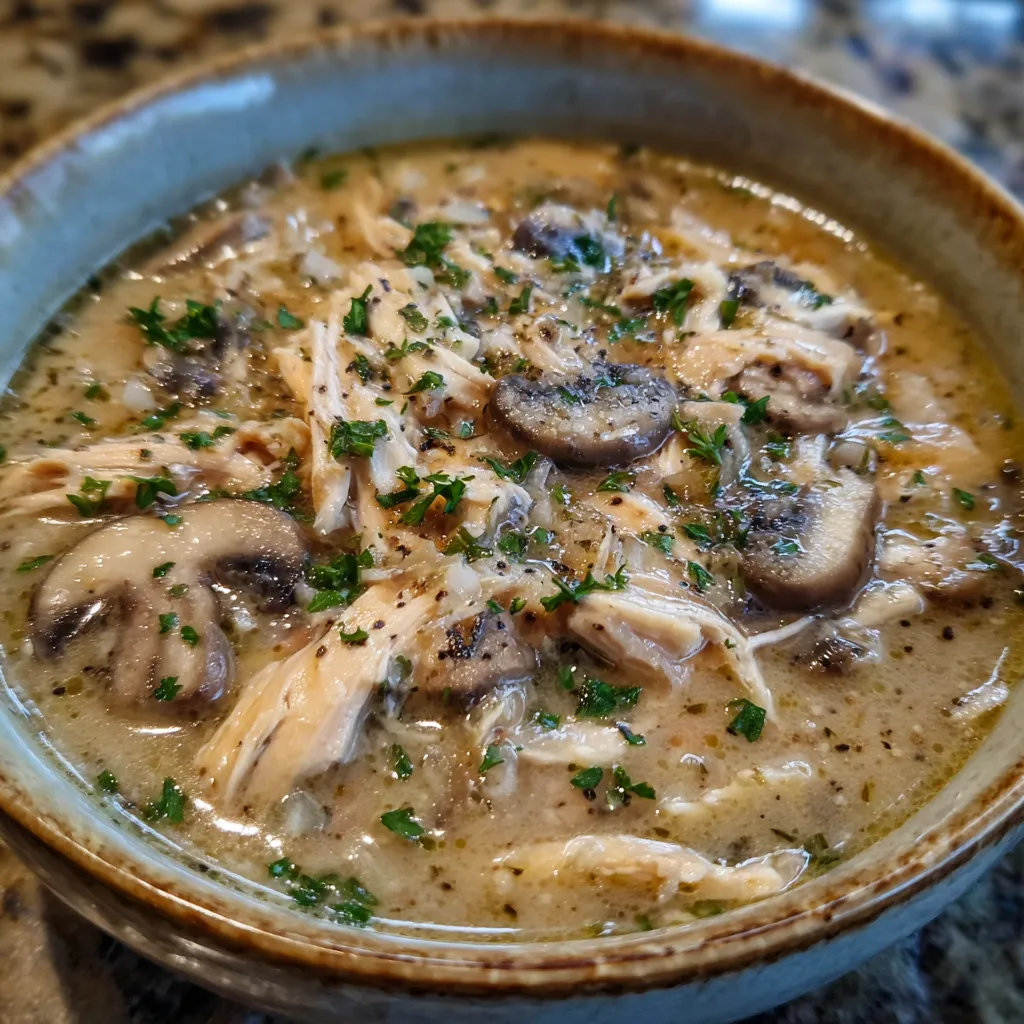 Rotisserie Chicken and Mushroom Soup