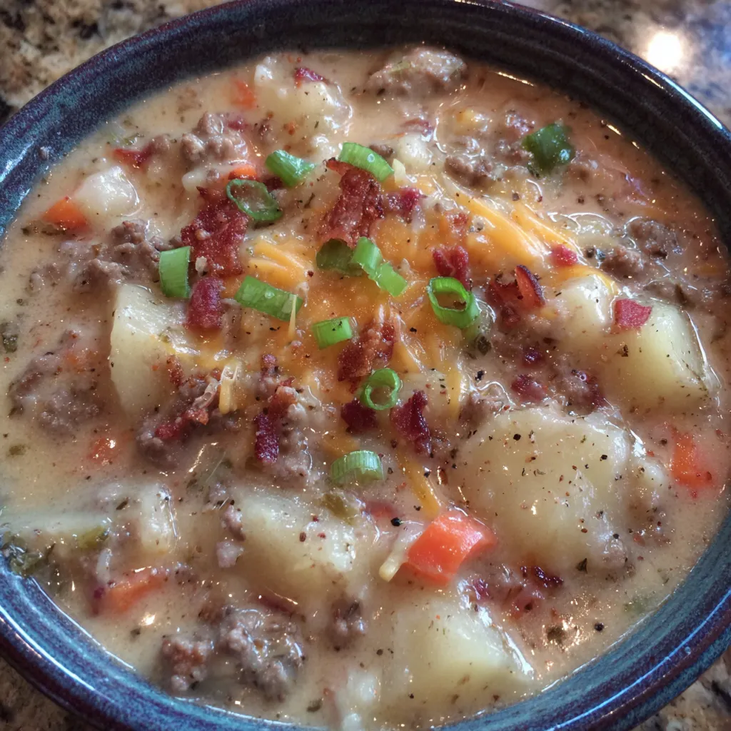Potato and Hamburger Soup