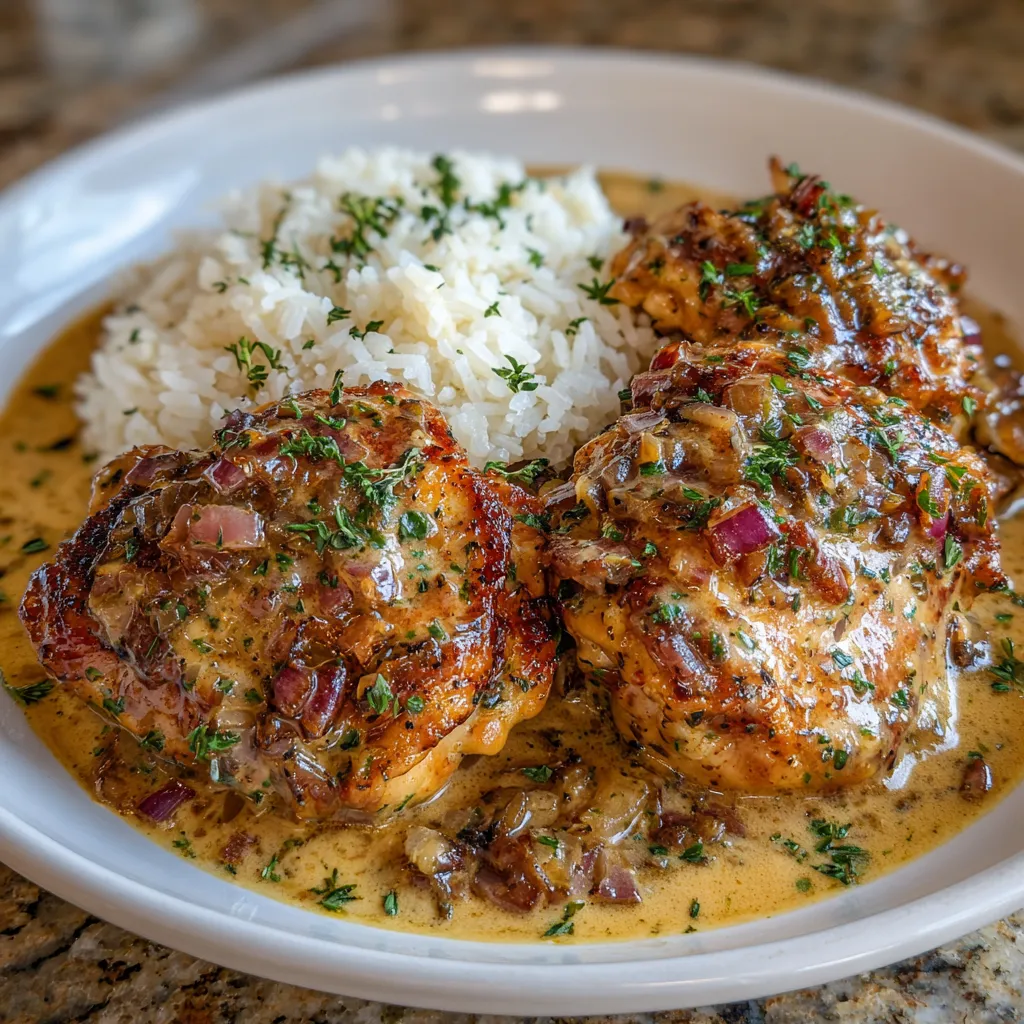 Brown Sugar Dijon Chicken Thighs