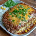 Beef Enchilada Casserole with Rice