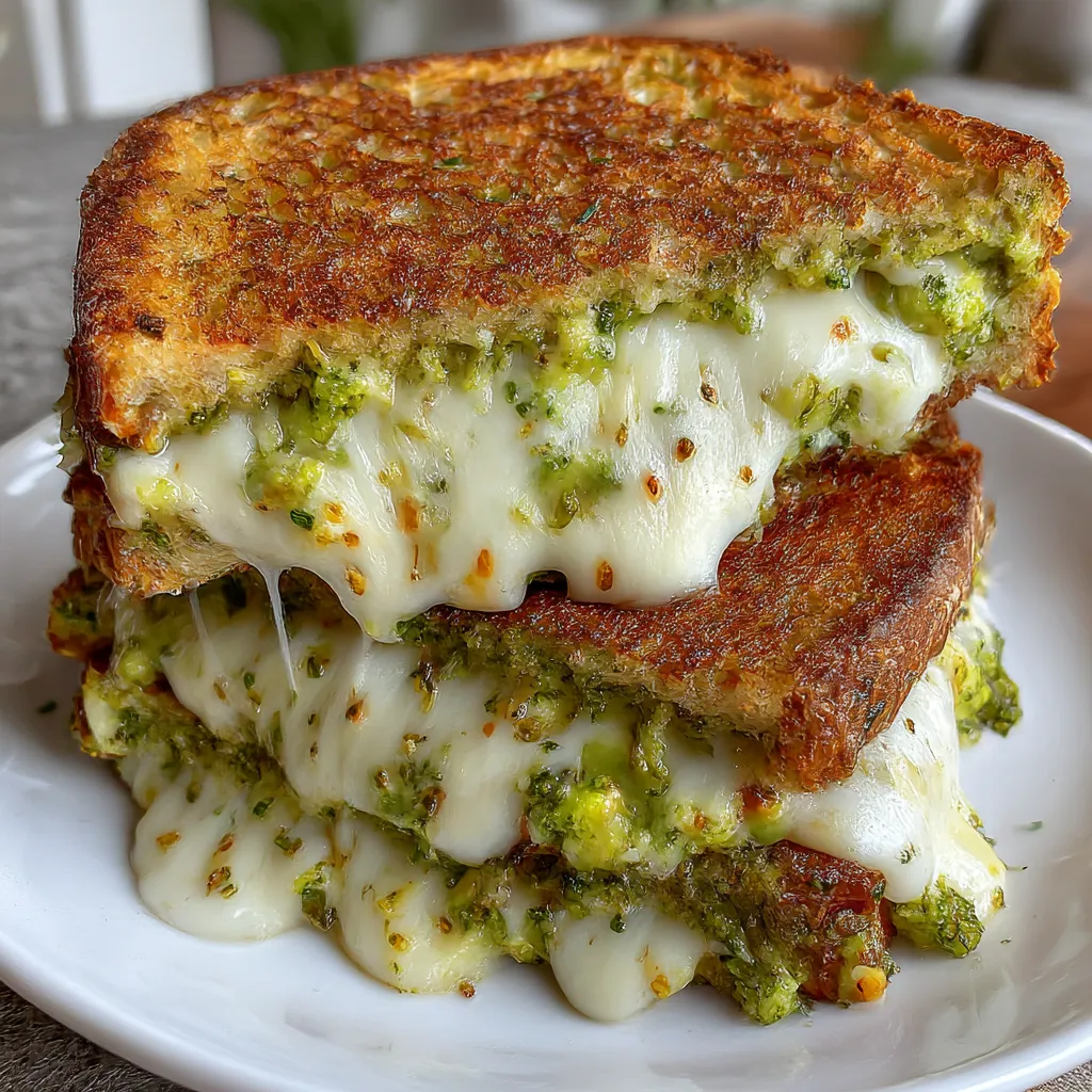 Best Pesto Grilled Cheese