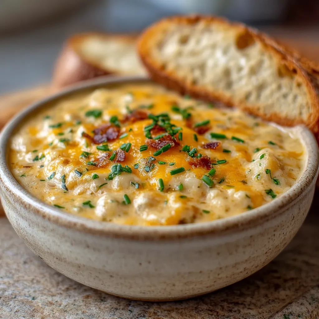 Cheddar Garlic Herb Potato Soup