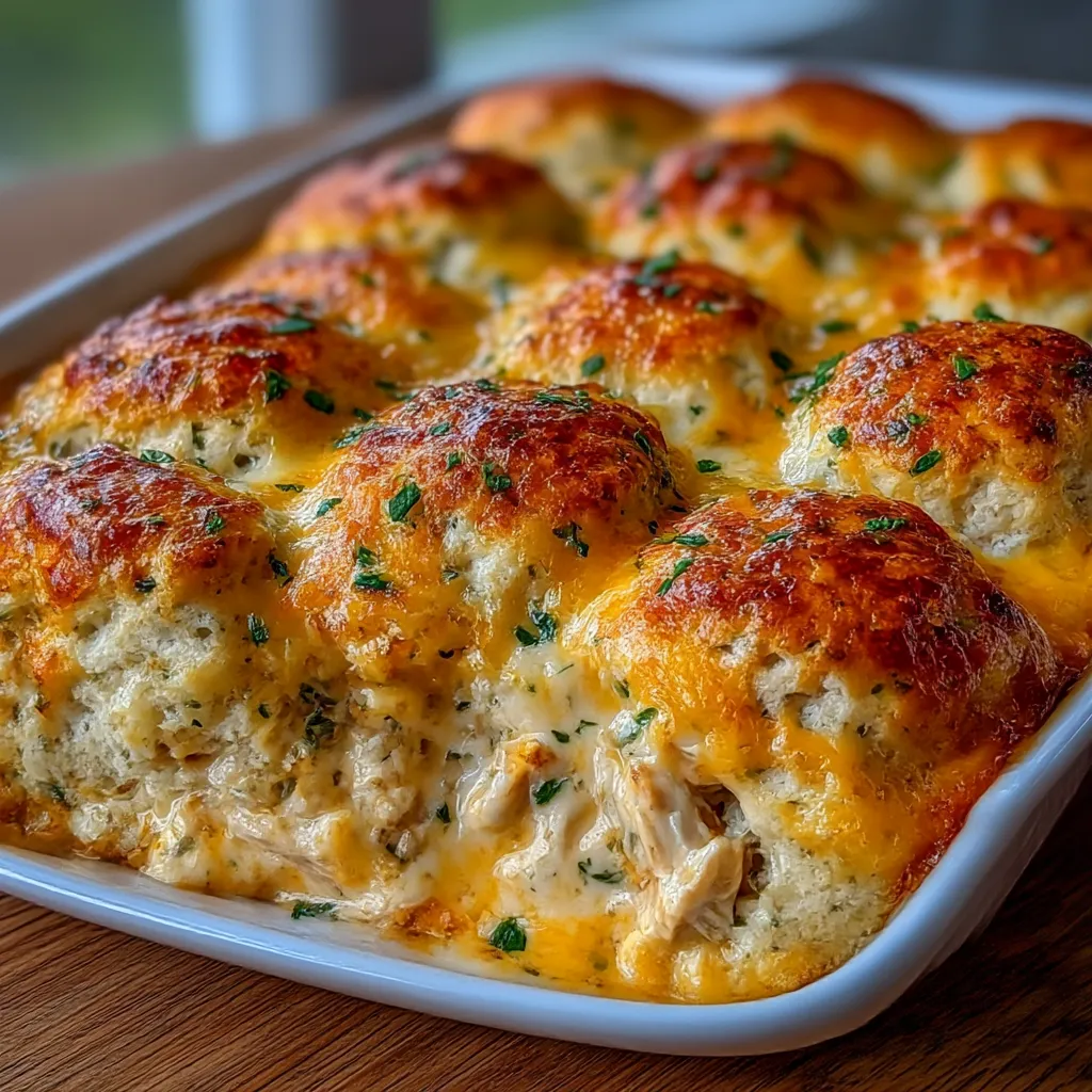 Chicken Bubble Biscuit Bake Casserole