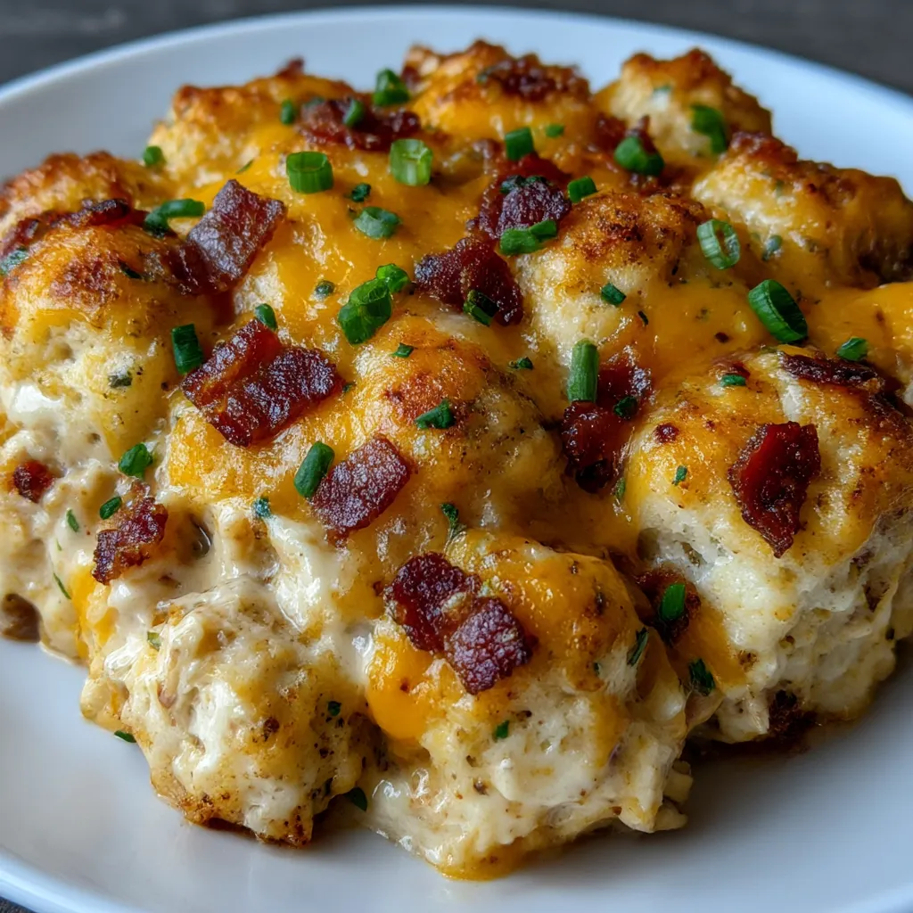Chicken Bubble Biscuit Bake Casserole