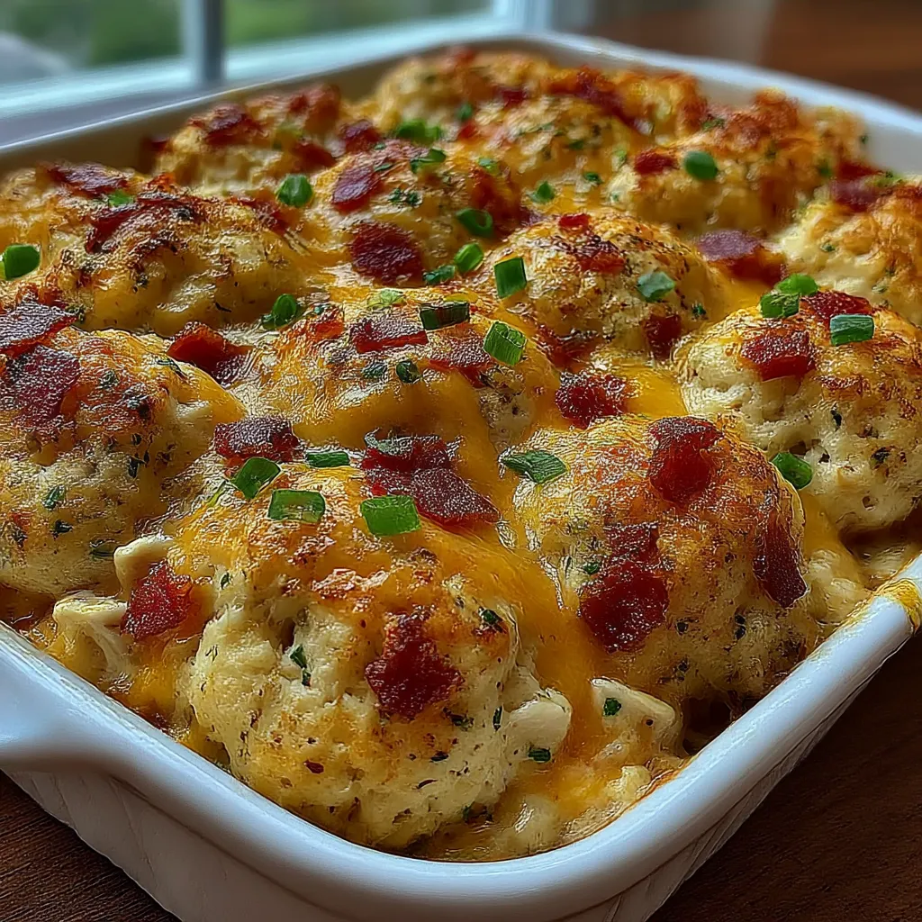 Chicken Bubble Biscuit Bake Casserole