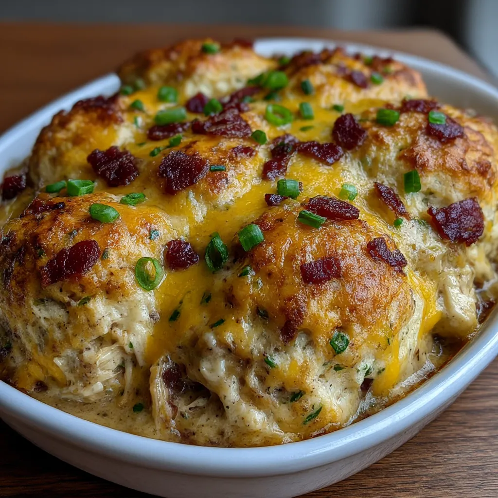 Chicken Bubble Biscuit Bake Casserole