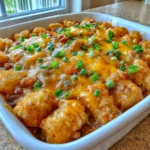 Chili Cheese Tater Tot Casserole