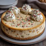 Christmas Sugar Cookie Cheesecake
