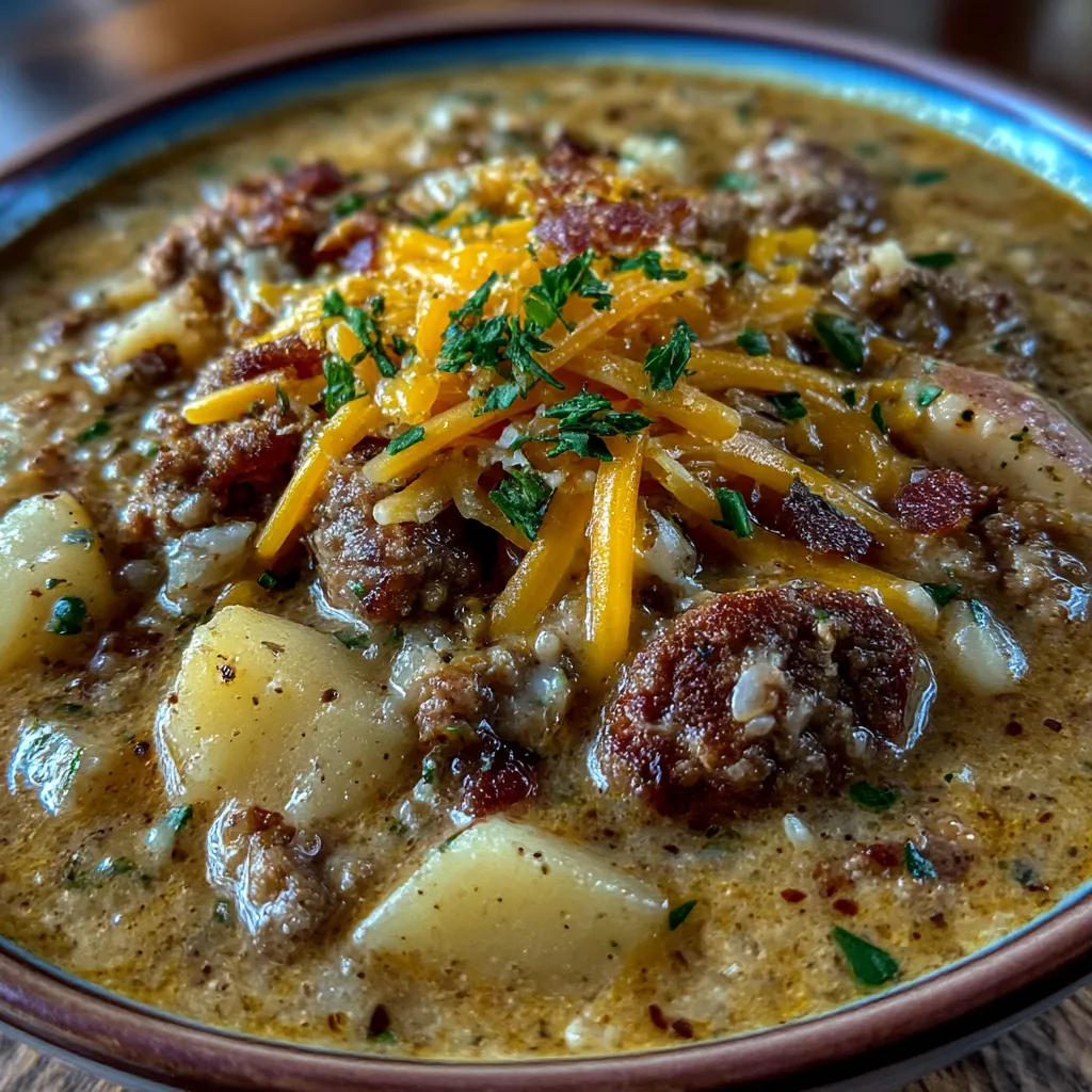 Cozy Crockpot Potato Soup with Sausage