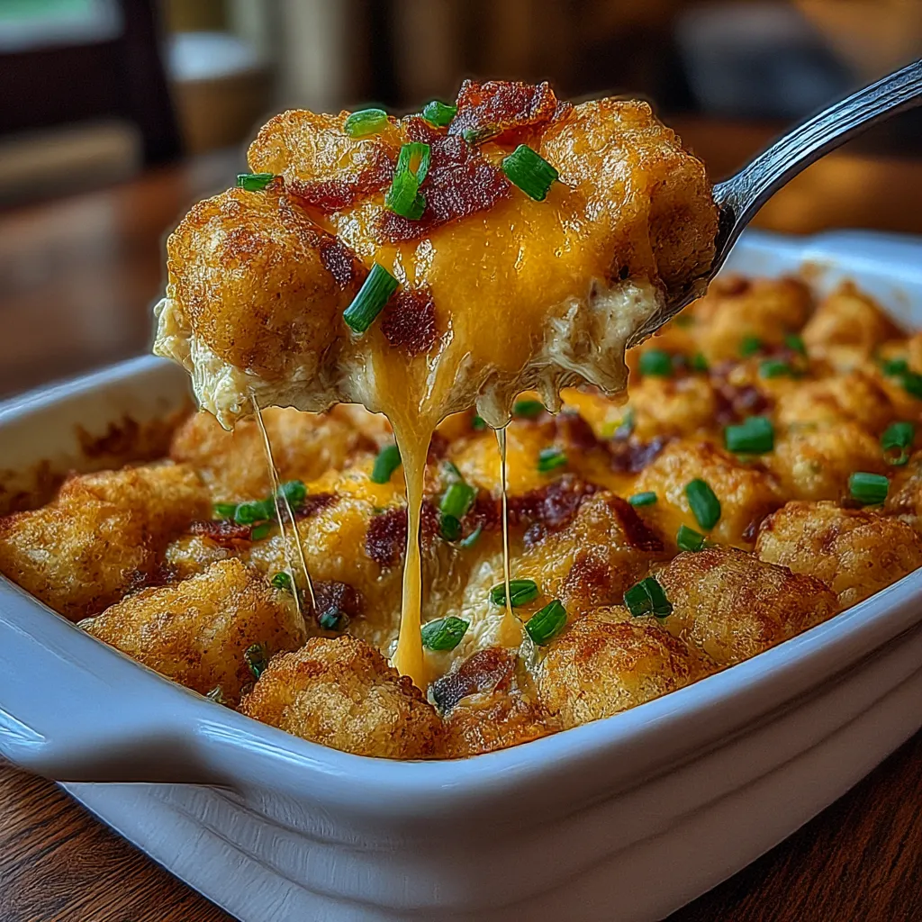 Cracked Out Chicken Tater Tot Casserole