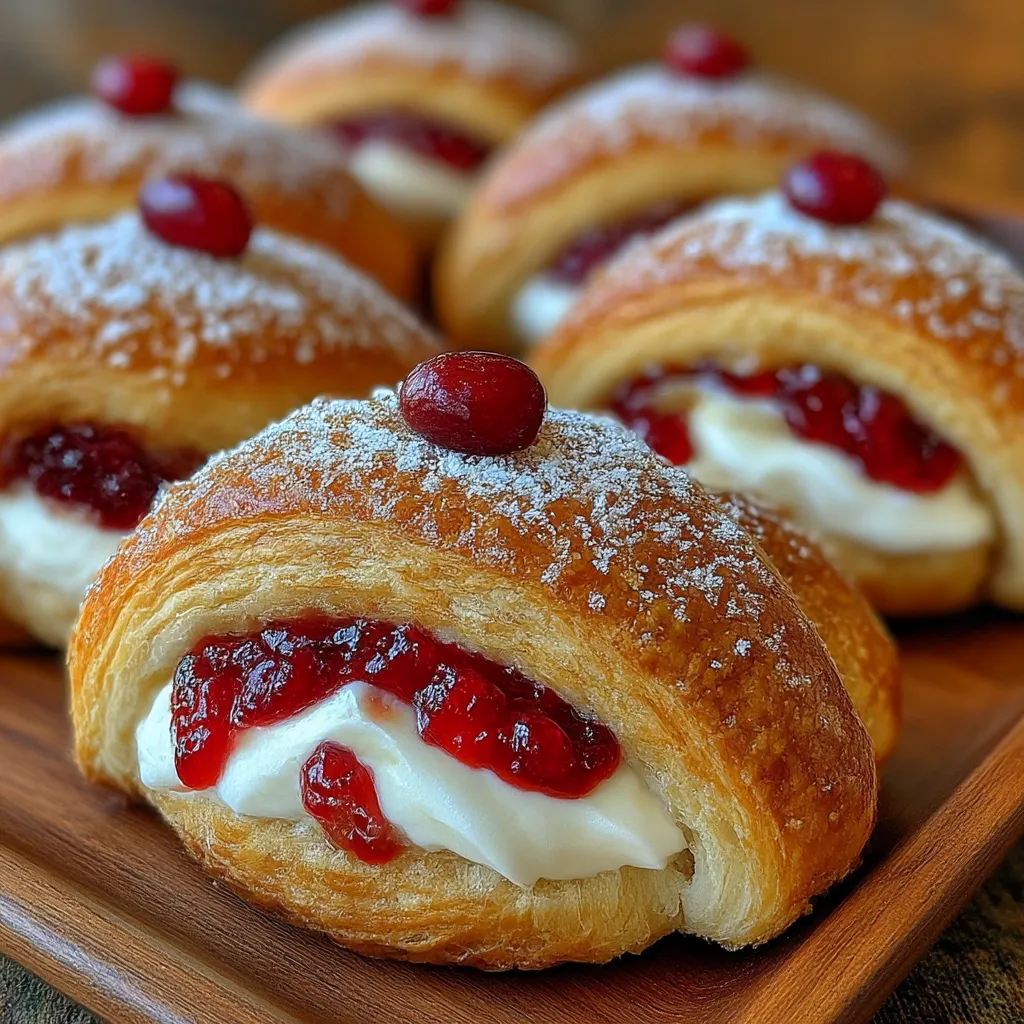 Cranberry Cream Cheese Crescent Bites