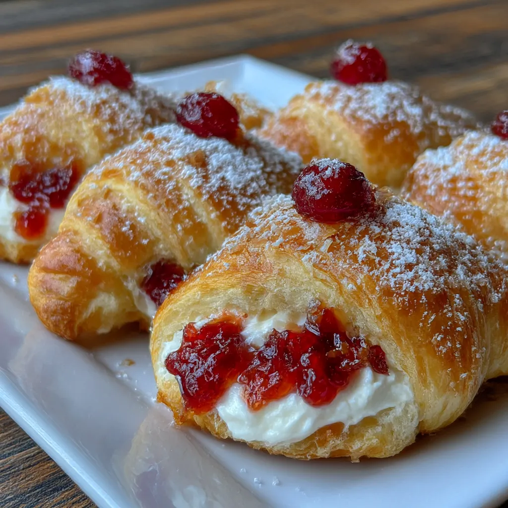 Cranberry Cream Cheese Crescent Bites