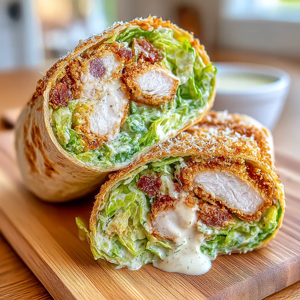 Crispy Chicken Caesar Wrap
