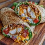 Crispy Chicken Turkey Bacon Ranch Wrap