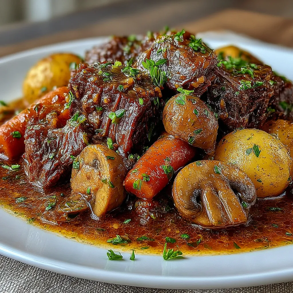 Crockpot Beef Bourguignon
