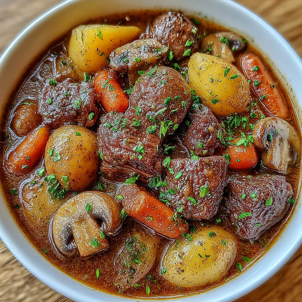 Crockpot Beef Bourguignon