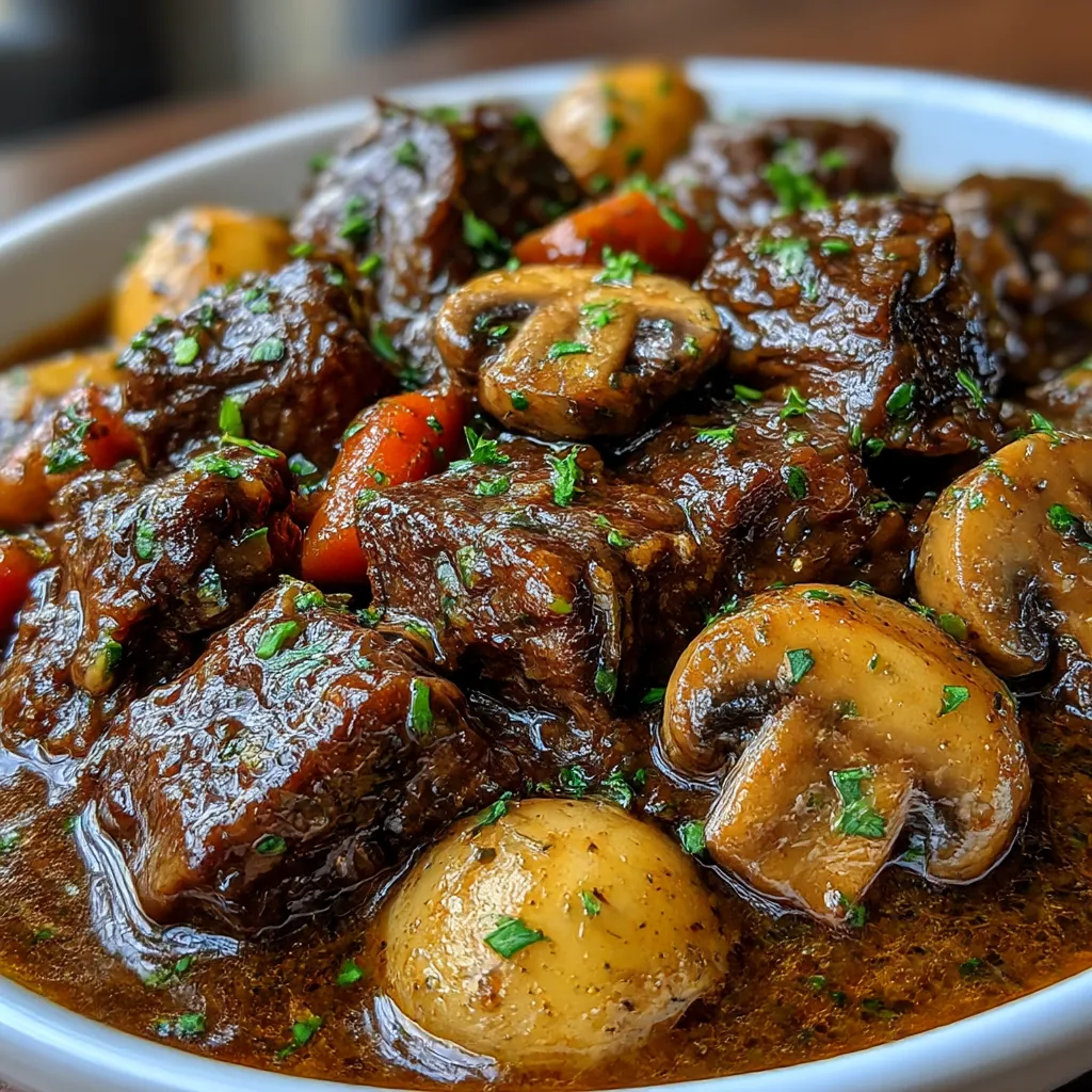 Crockpot Beef Bourguignon