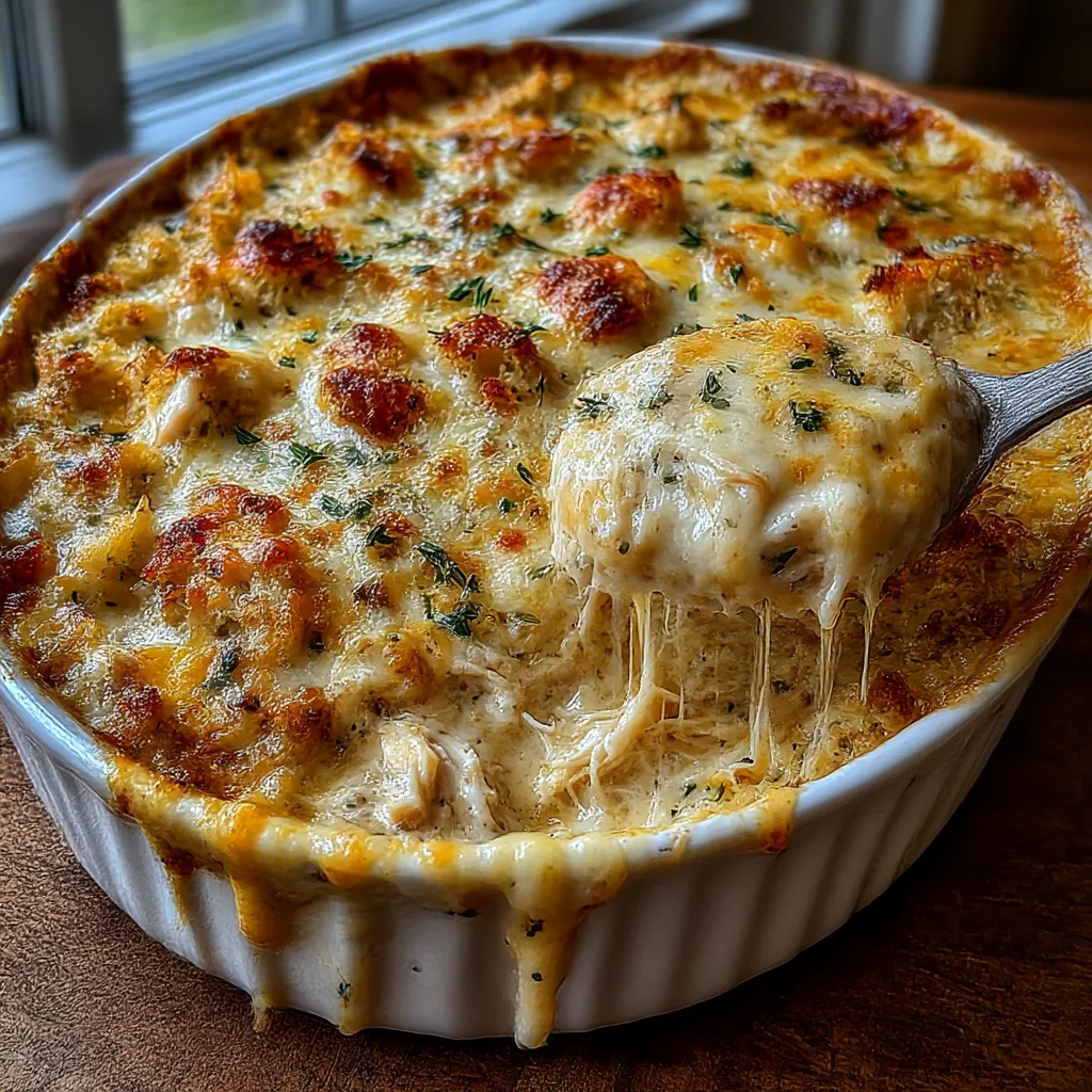 Easy Chicken and Stuffing Casserole