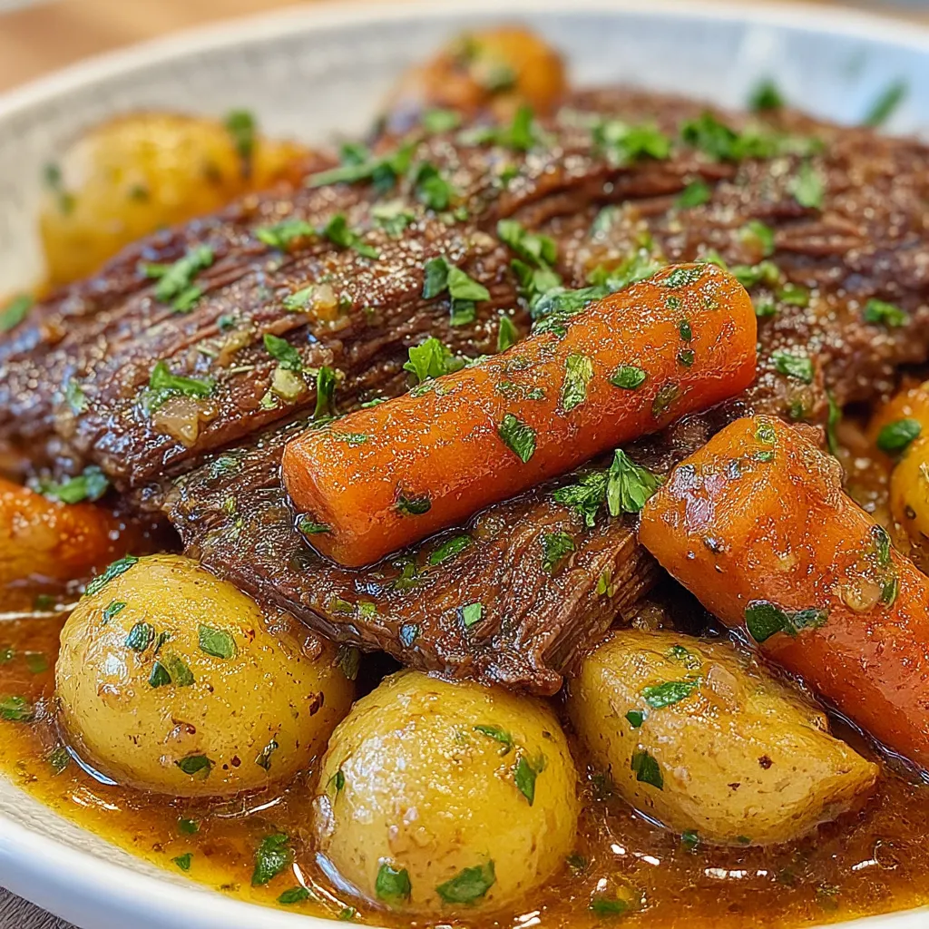 Easy Cozy Weeknight Crock Pot Roast