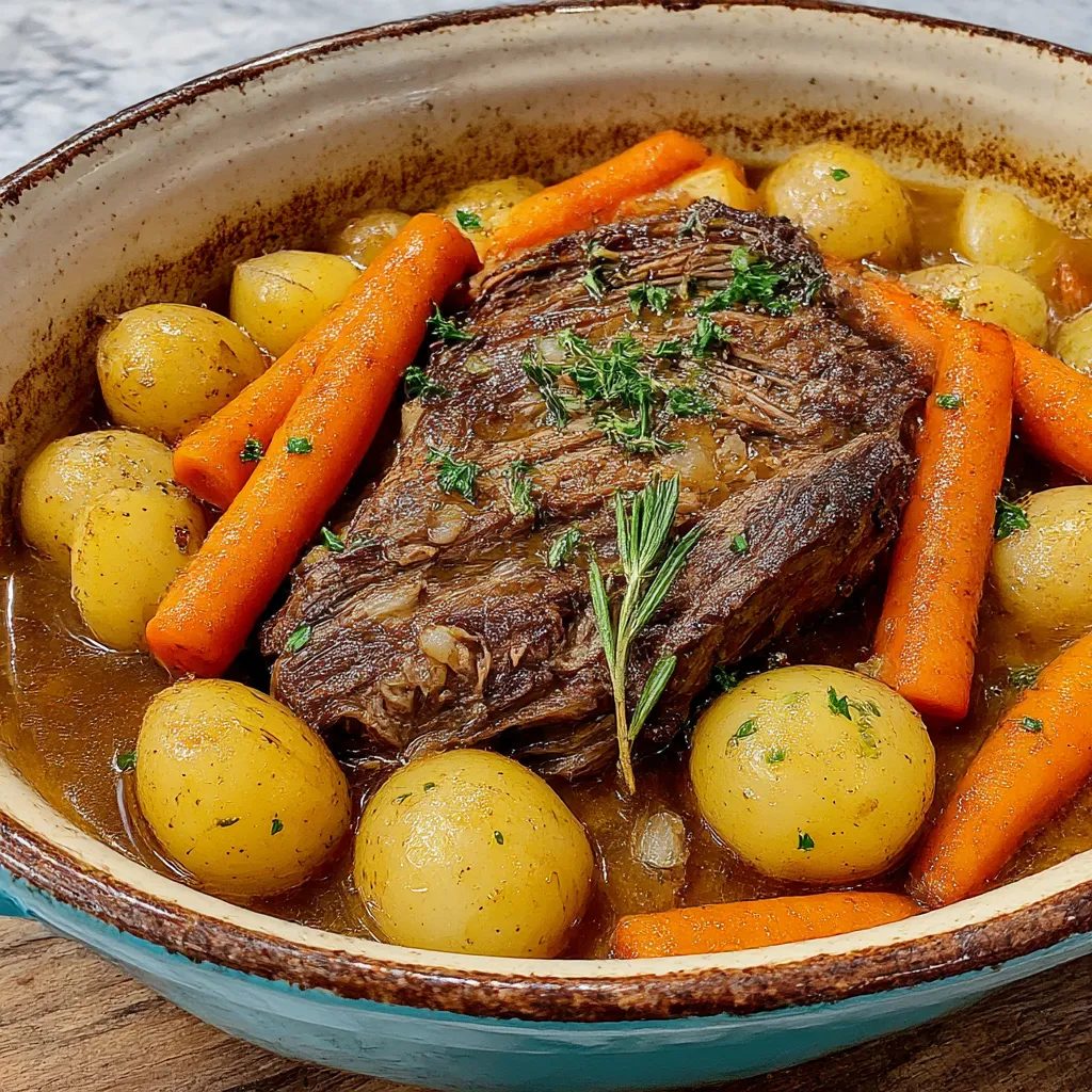 Easy Cozy Weeknight Crock Pot Roast