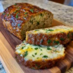 Garlic Parmesan Chicken Meatloaf