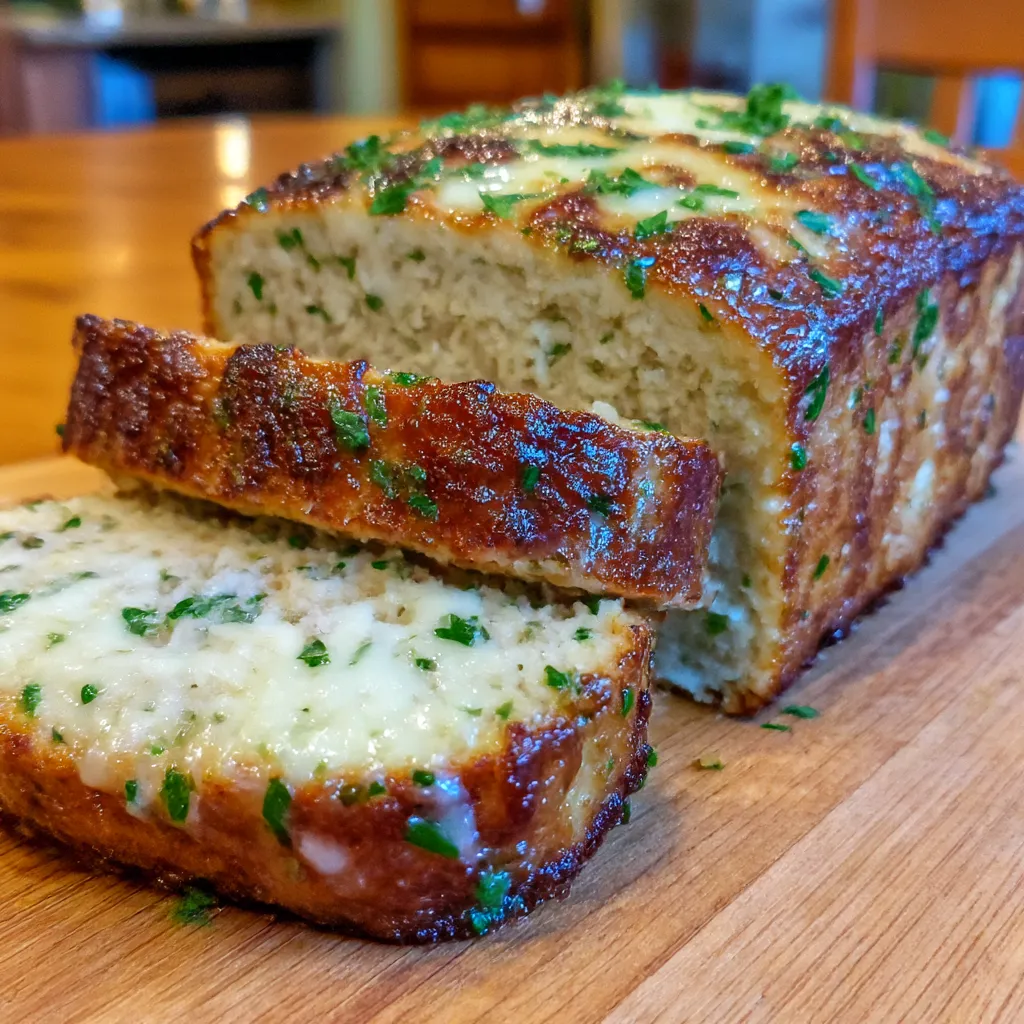Garlic Parmesan Chicken Meatloaf