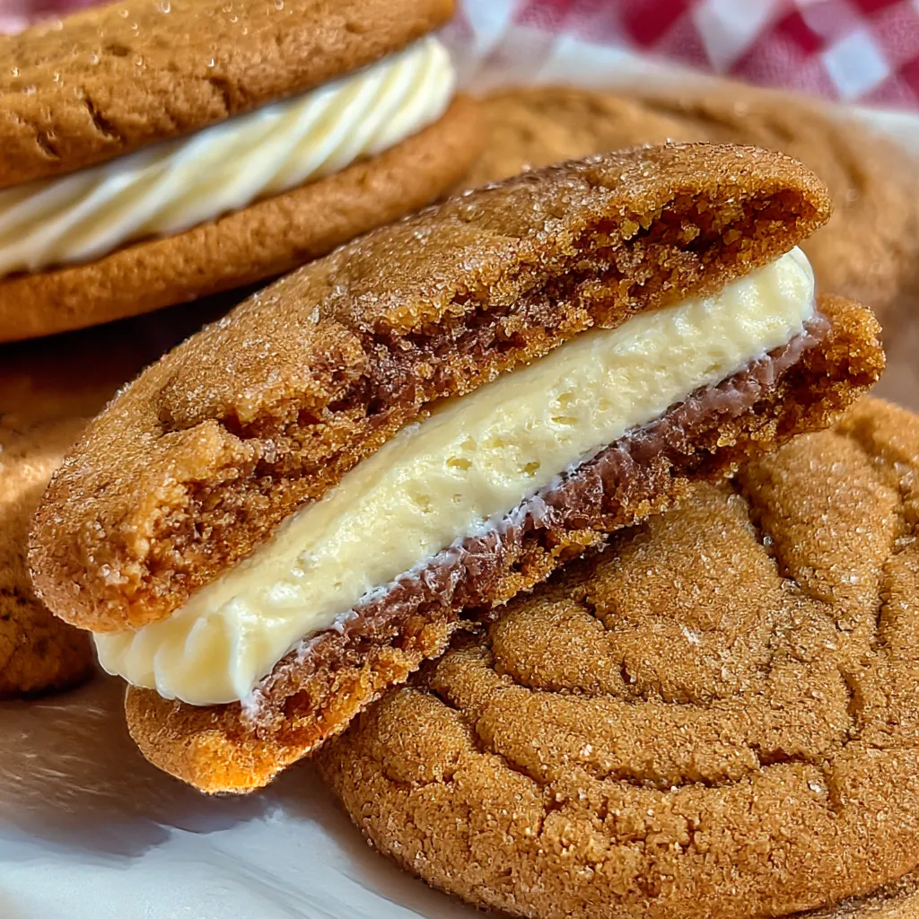 Gingerbread Cheesecake Cookies