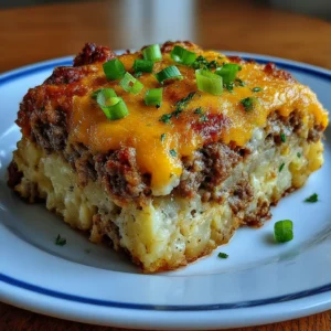 Ground Beef and Potatoes Casserole