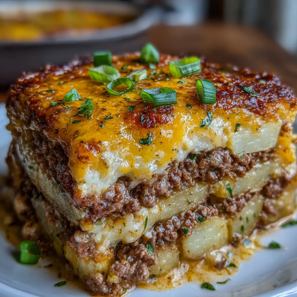 Ground Beef and Potatoes Casserole