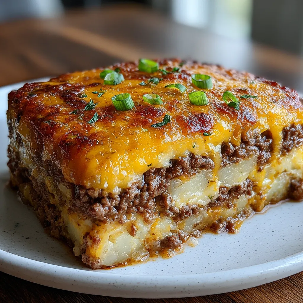 Ground Beef and Potatoes Casserole