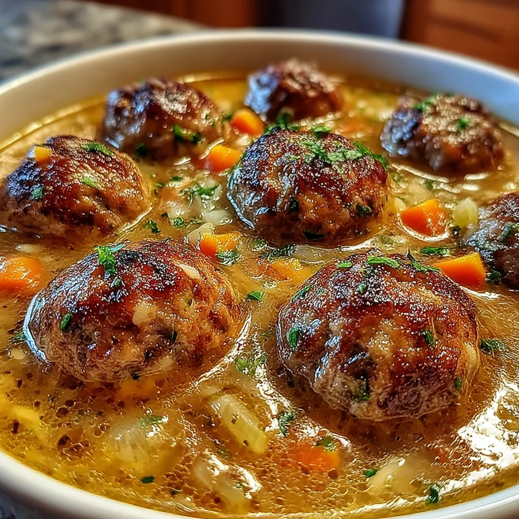 Hearty Italian Meatball Soup