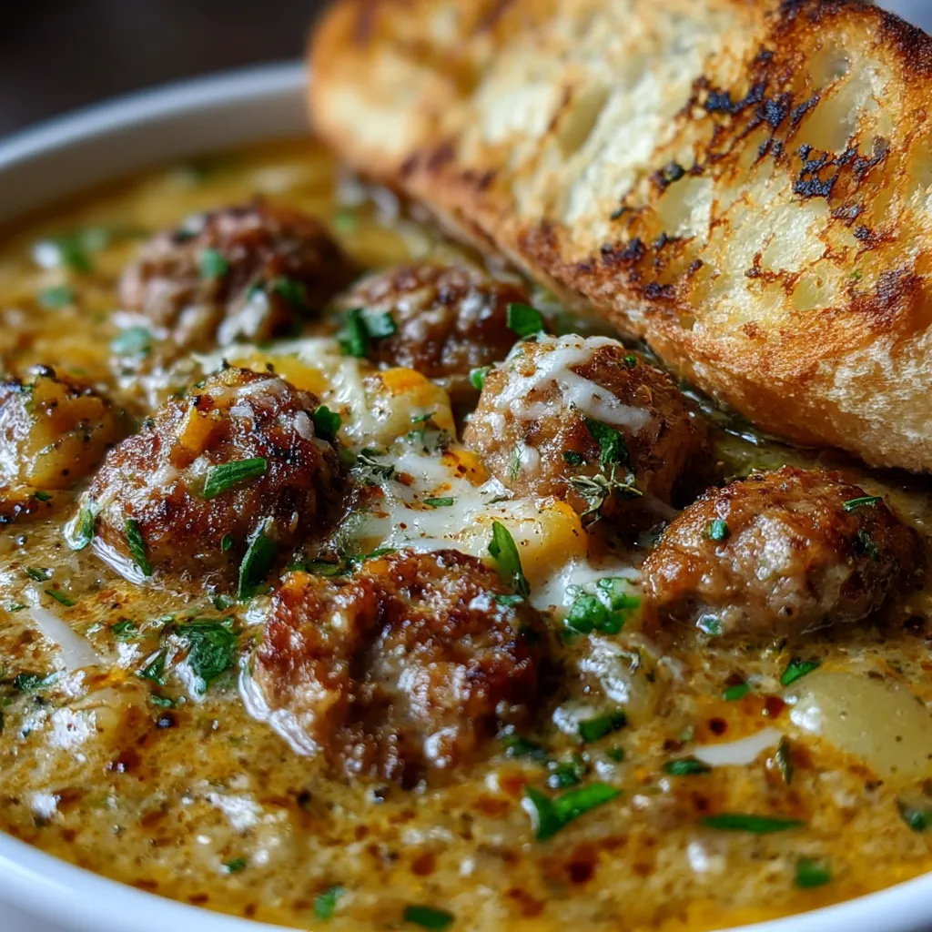 Hearty Italian Meatball Soup