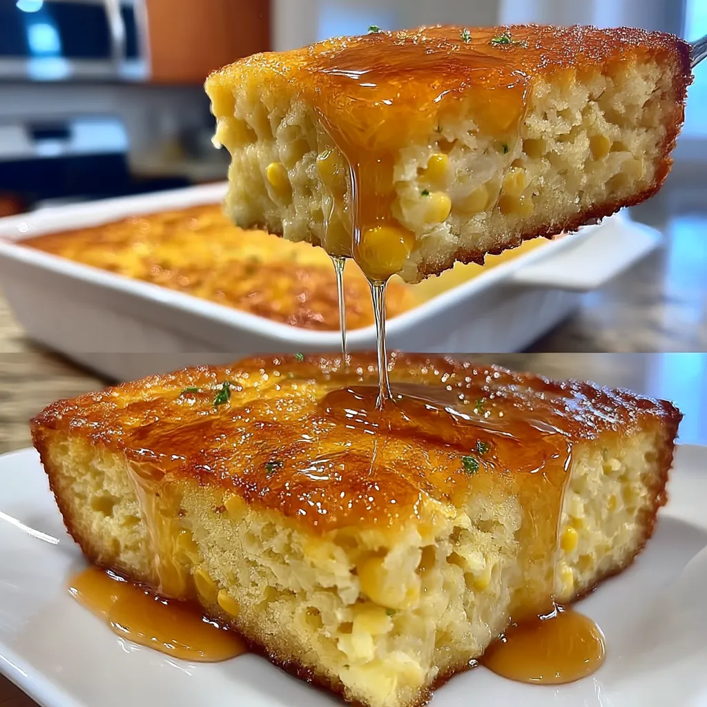 Honey Glazed Corn Casserole