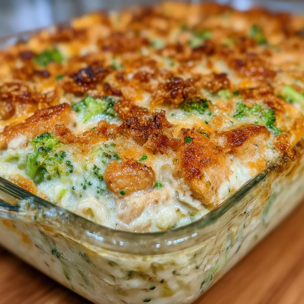Leftover Turkey and Broccoli Cheesy Casserole