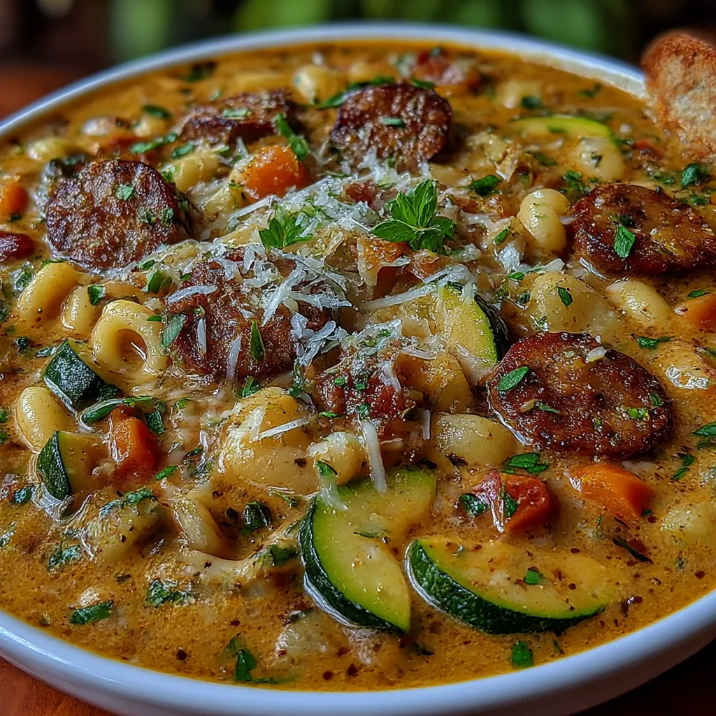 One-Pot Creamy Italian Sausage Soup