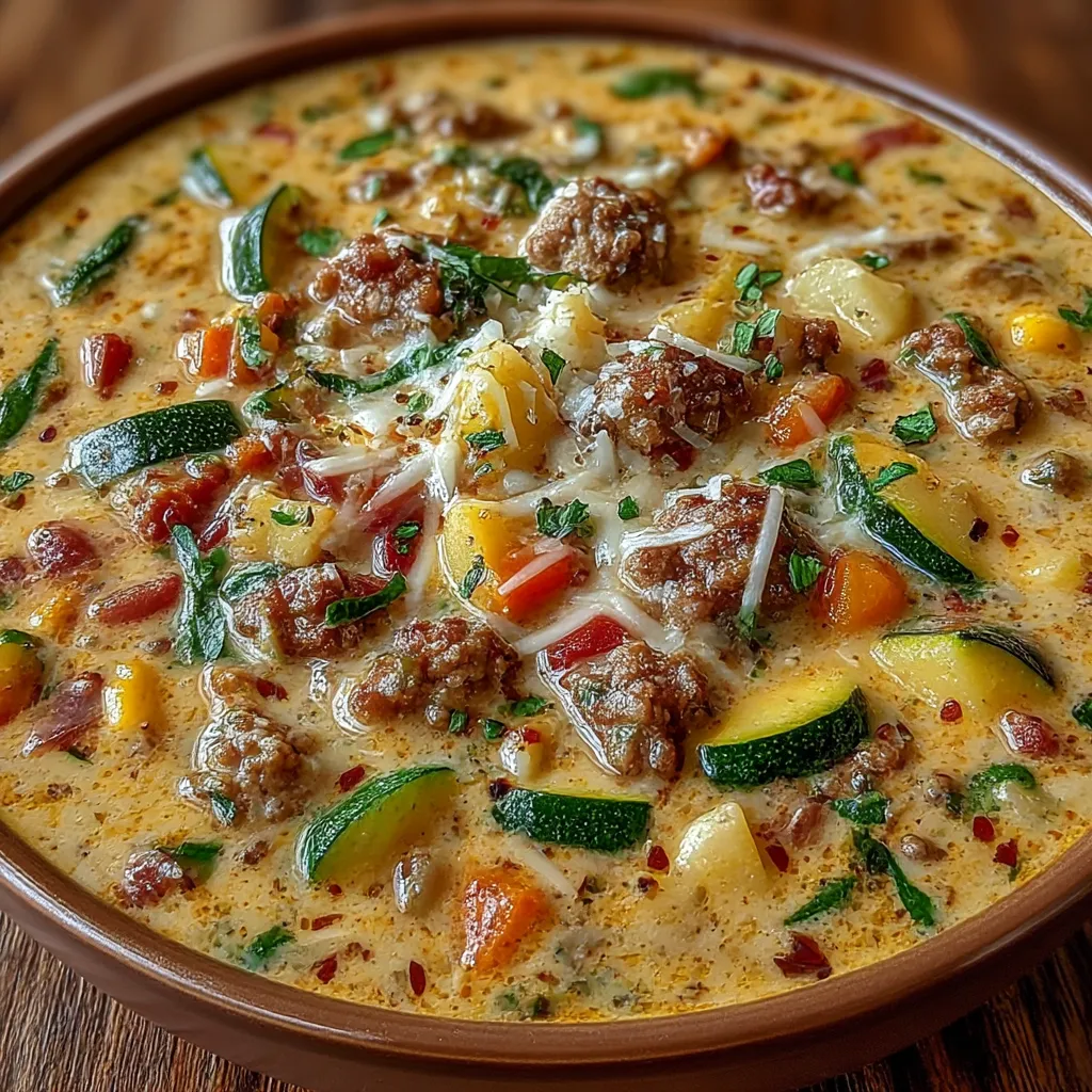 One-Pot Creamy Italian Sausage Soup