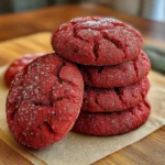 Red Velvet Crinkle Cookies