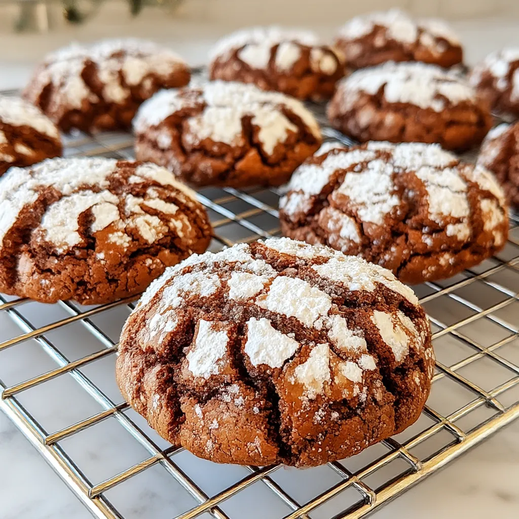 Red Velvet Crinkle Cookies