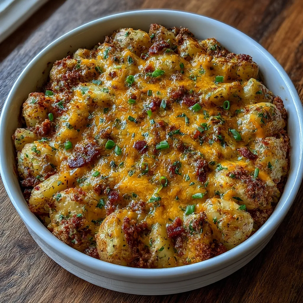 Slow Cooker Cowboy Potato Casserole