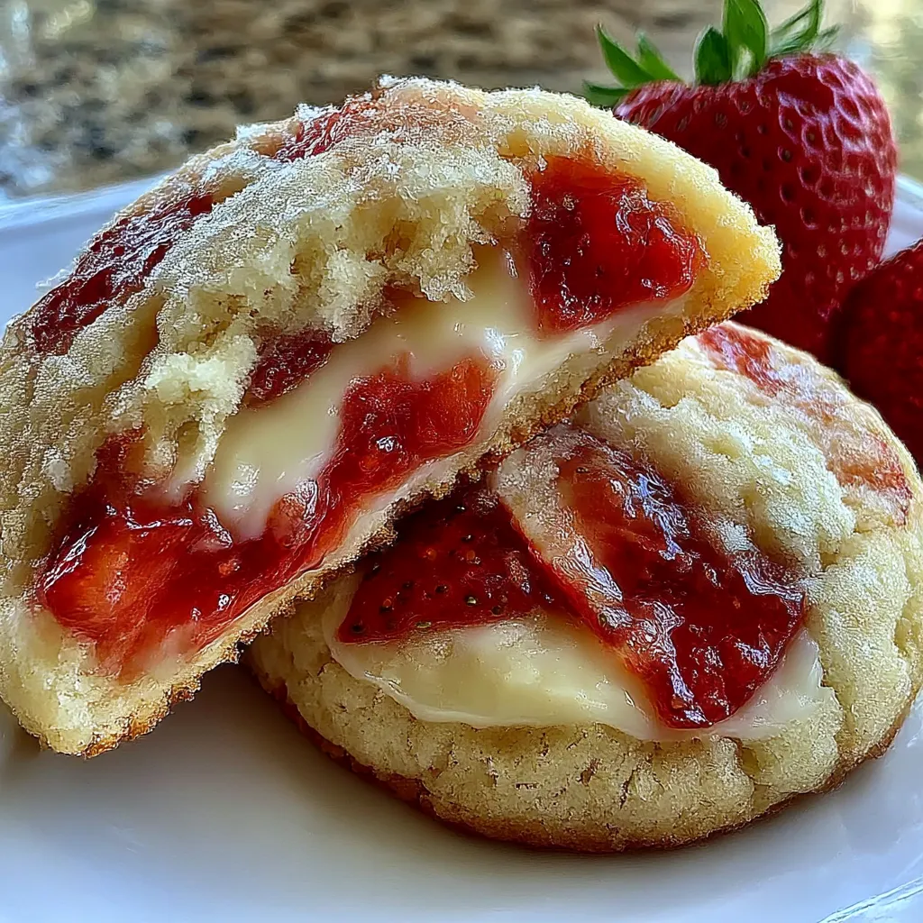 Strawberry Cheesecake Cookies