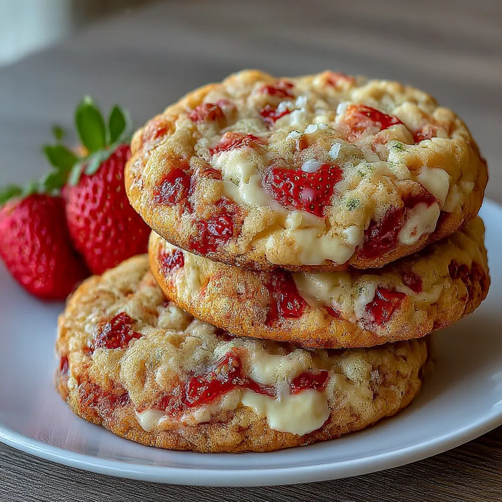 Strawberry Cheesecake Cookies