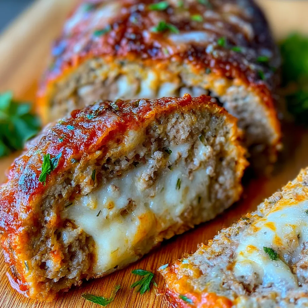 Stuffed Italian Meatloaf