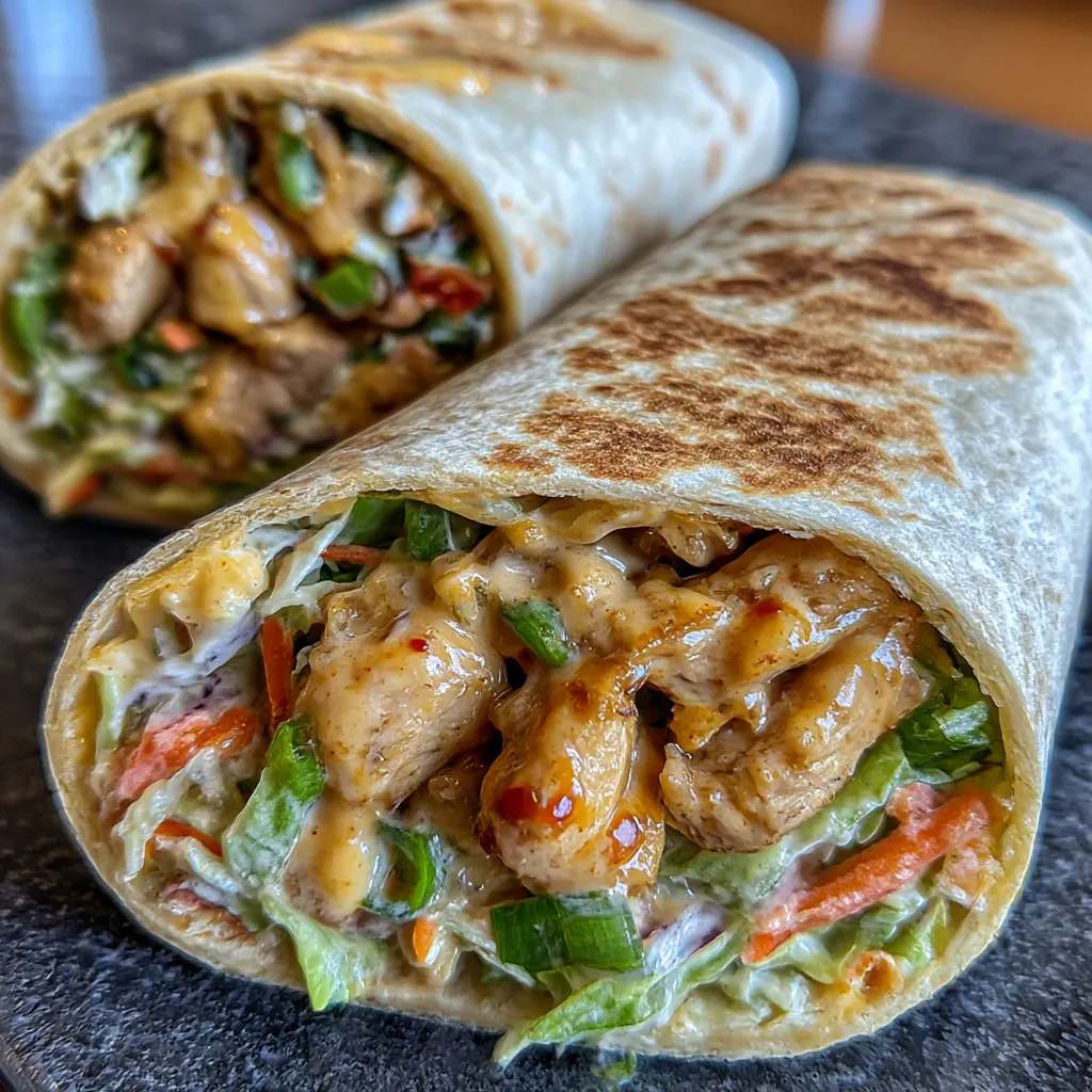 Sweet Chili Chicken Wraps