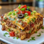 The BEST Beef Enchilada Casserole