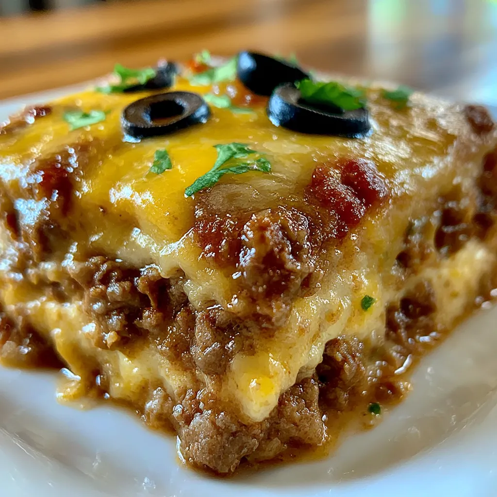 The BEST Beef Enchilada Casserole